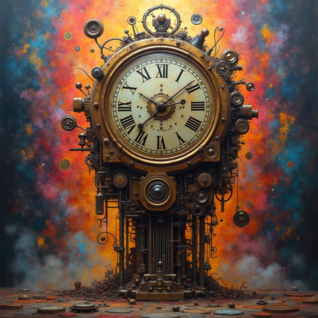 Clockwork Automaton in Abstract Geometric Explosion