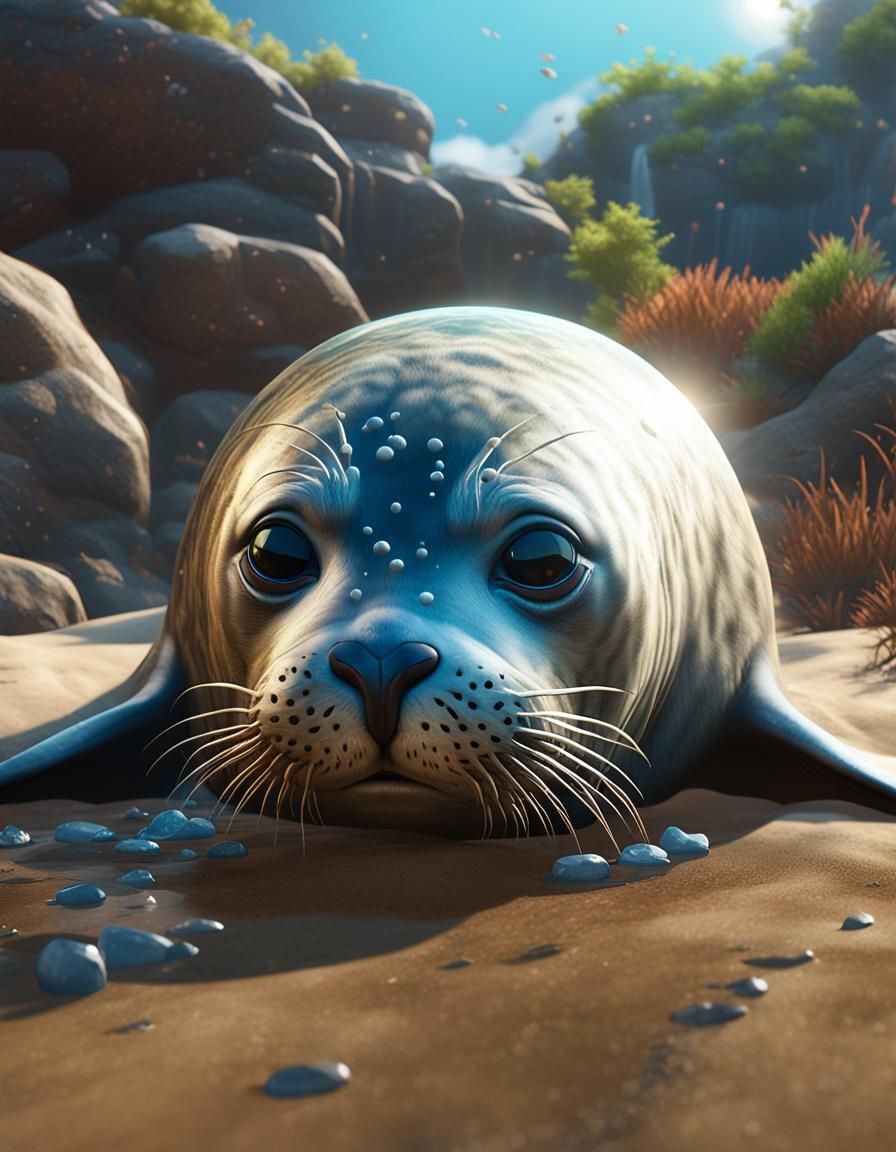 Seal Balances Earth: 3D Game Cinematic Masterpiece