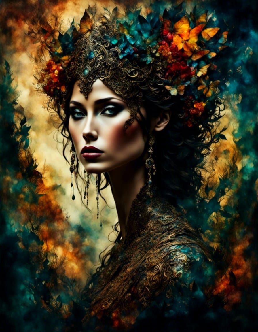 Surreal Dark State Dreamscape Generative Art