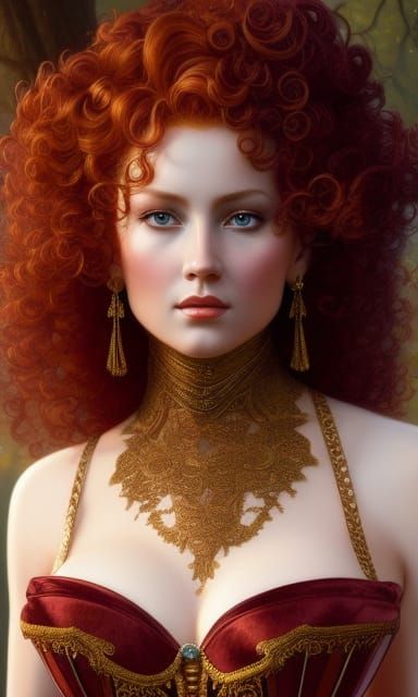 Hyperrealistic Goddess Portrait with Volumetric Lighting