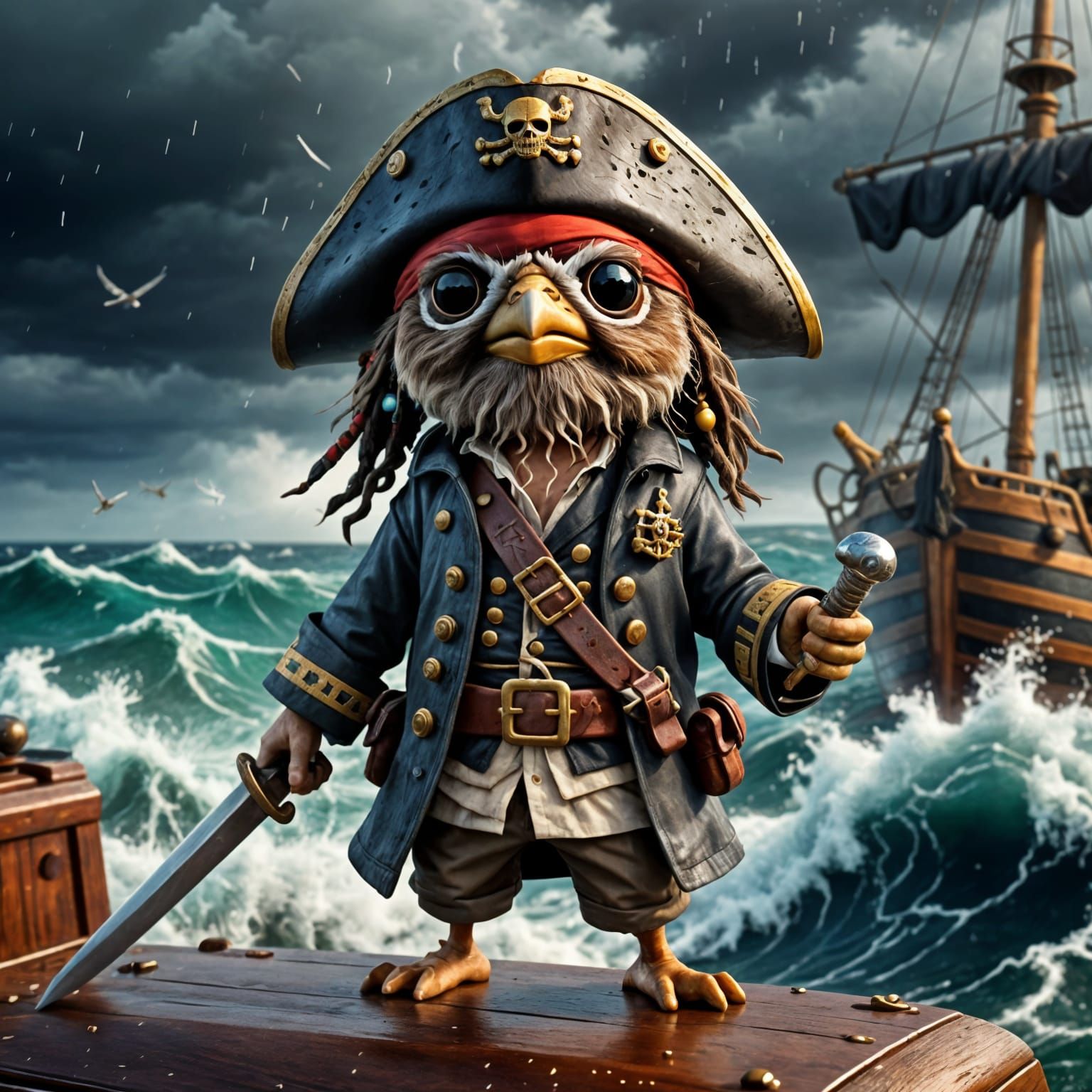 Pirate Sparrow Brings Stormy Weather to the High Seas