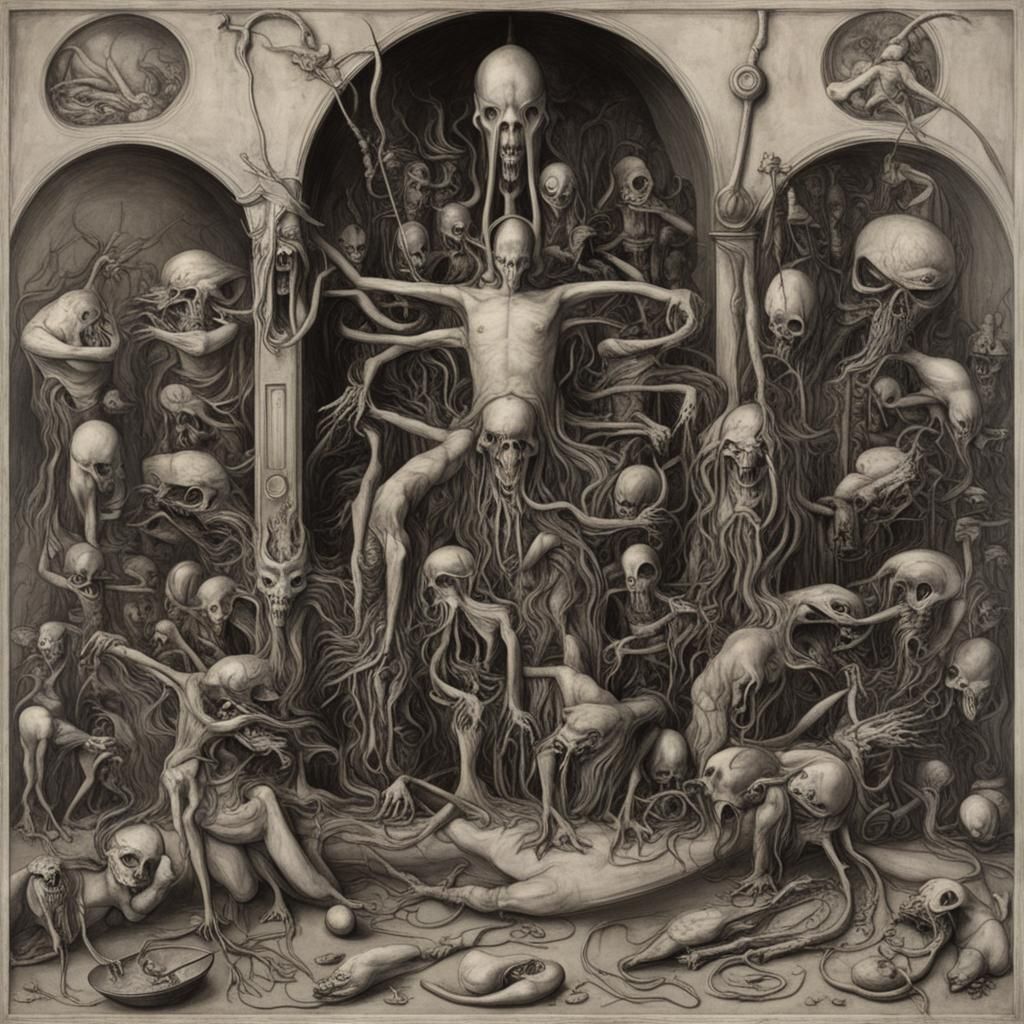 Eldritch Carnage: A Surrealist Fantasy Nightmare