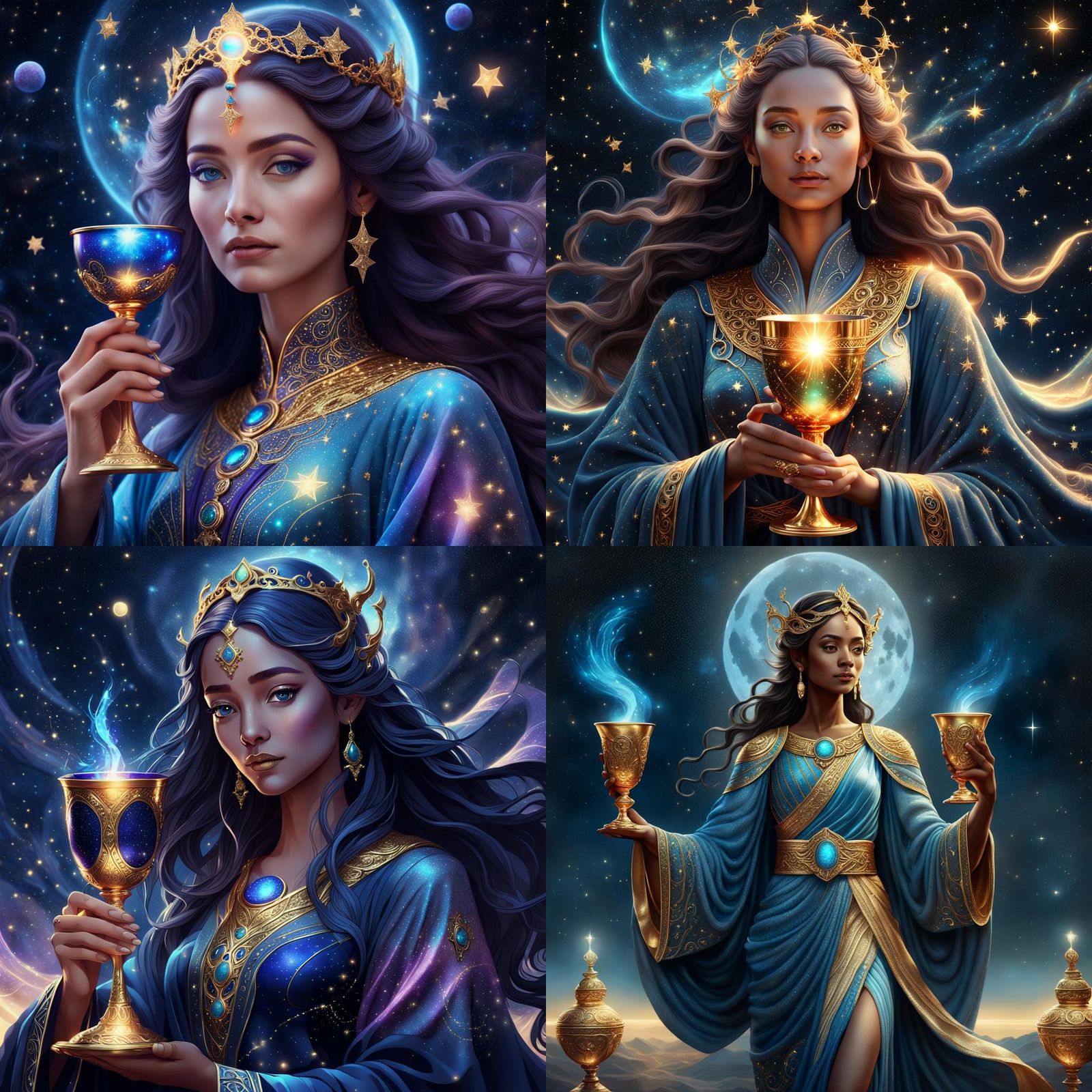 Serene Goddess of Stars and Constellations