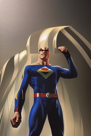 Superhero in Alex Ross Style