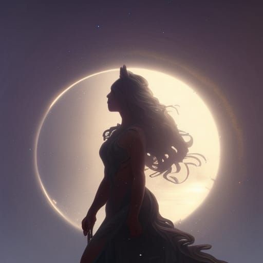 Dark Fantasy Sun and Moon Concept Art