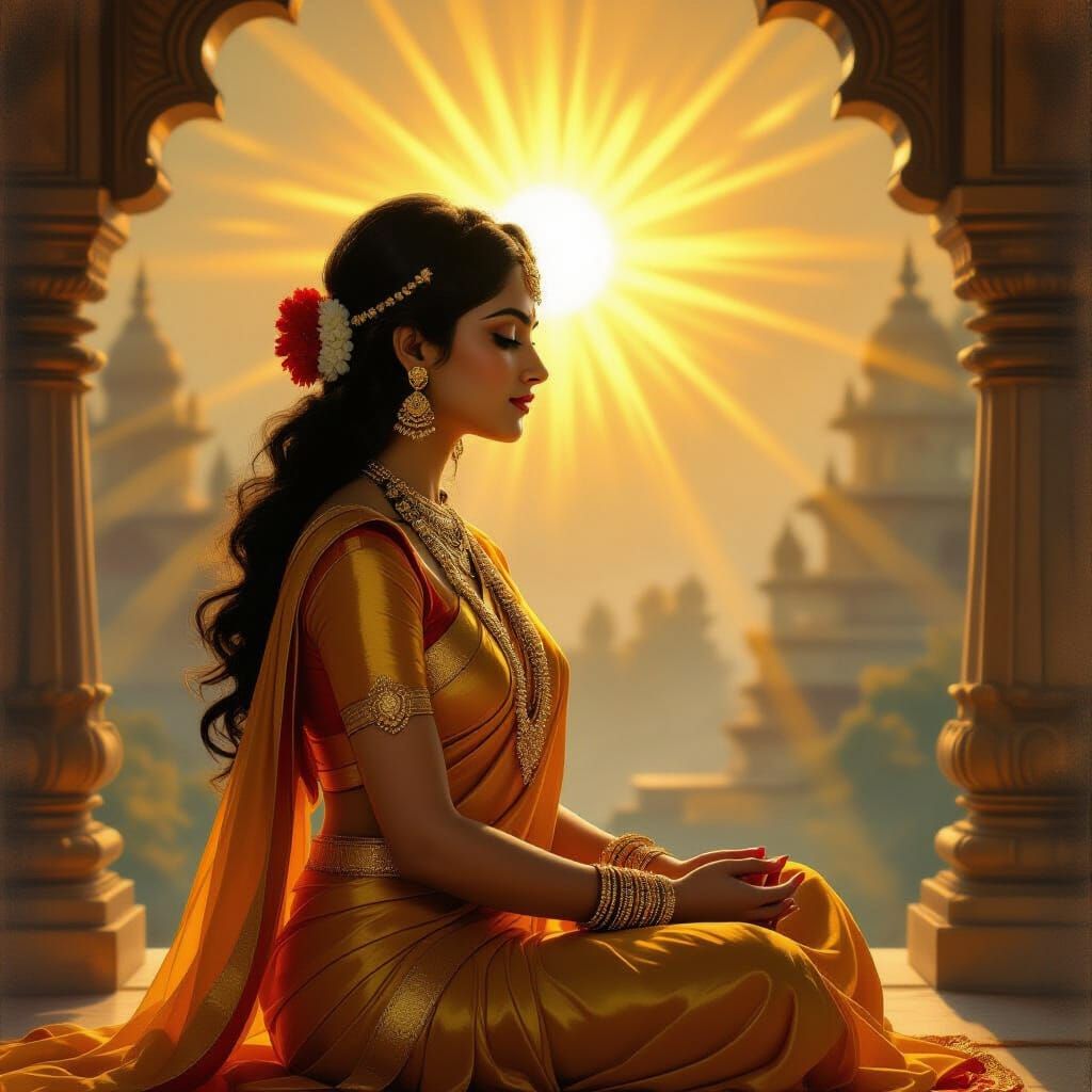 Divine Feminine Welcomes Cosmic Light on Vijayadashami