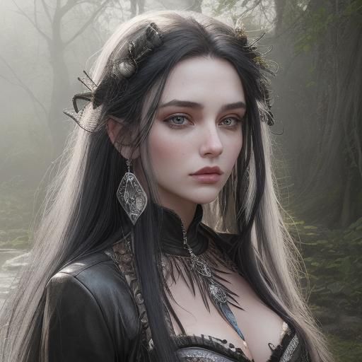 Radiant Swamp Maiden with Gypsy Vanner Horse