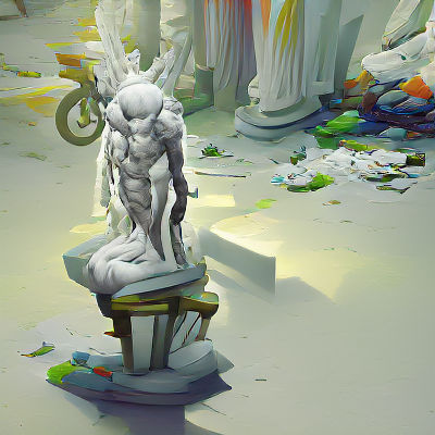 Defiled Statue: Echoes of the Past