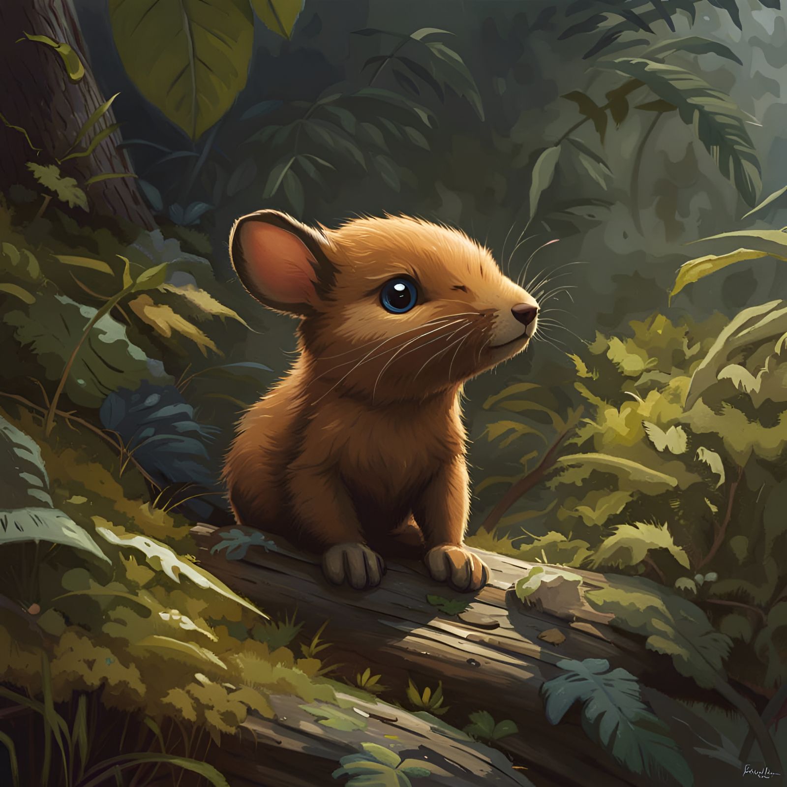Adorable Fantasy Art Illustration