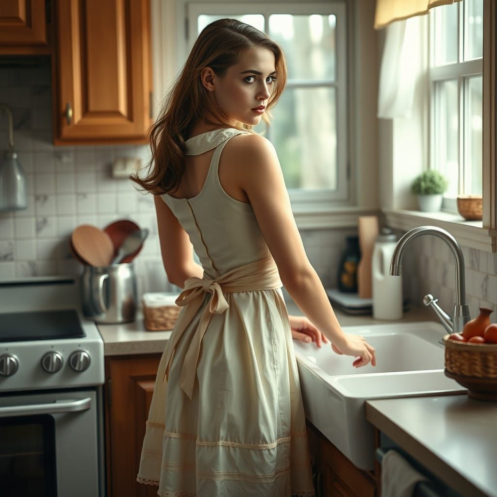 Elegant 1950s-Inspired Gentleman in Vintage Dress