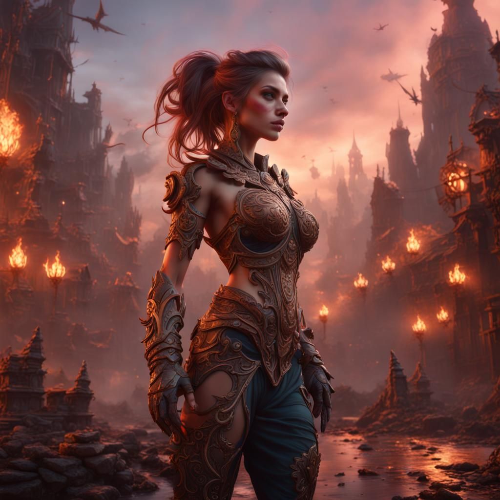 Fantasy Portrait of a Beautiful Woman