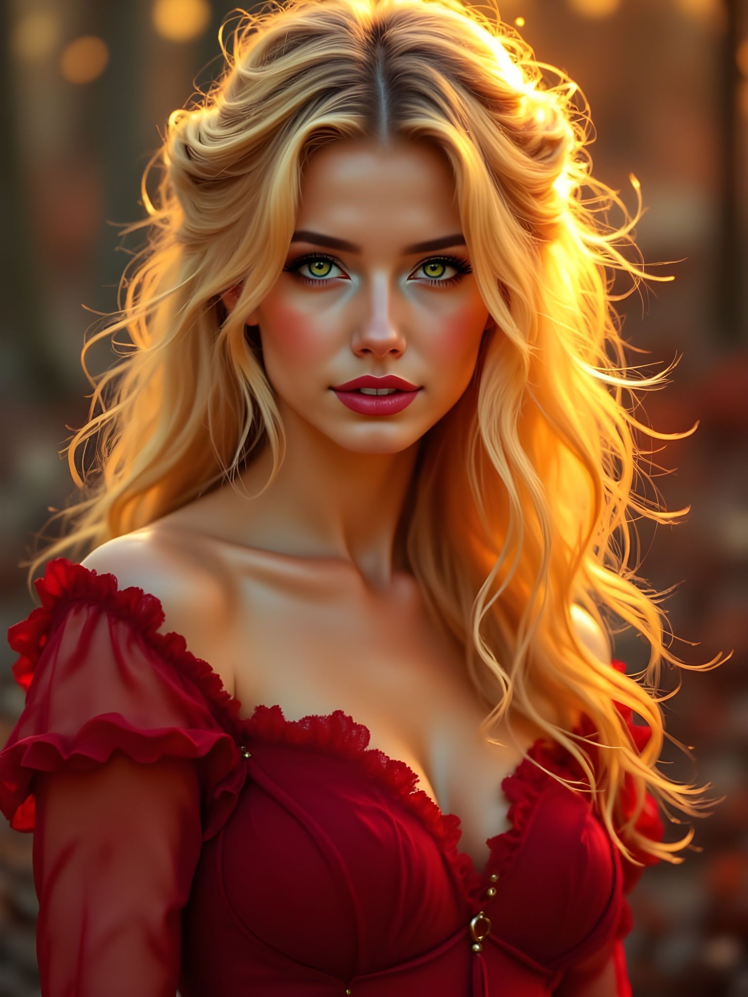 Norse Goddess in Elegant Hyperrealistic Portrait