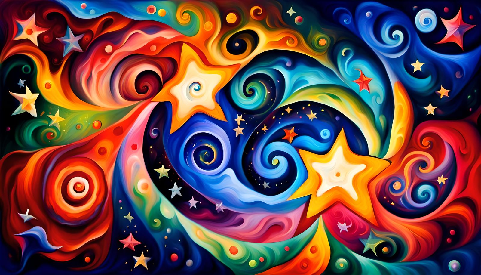 Cosmic Star Cluster Formation in Impasto Oil Style