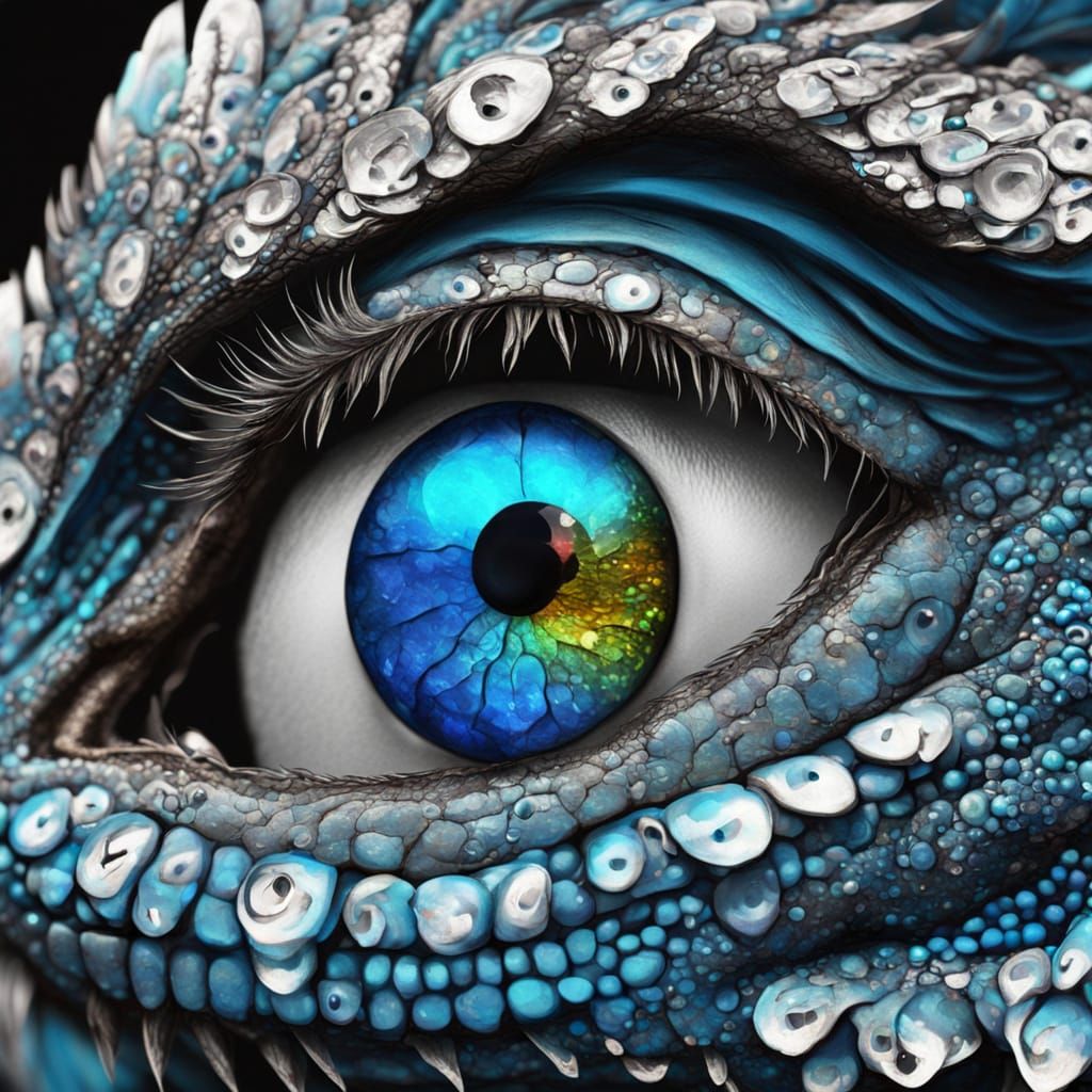 Neon Metal Chameleon Warrior in Abandoned City