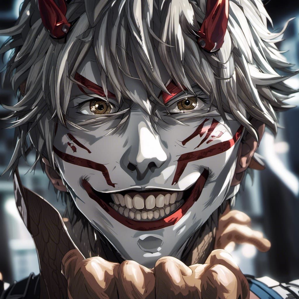 Anime Character Gojo Satoru Portrait with a Smile