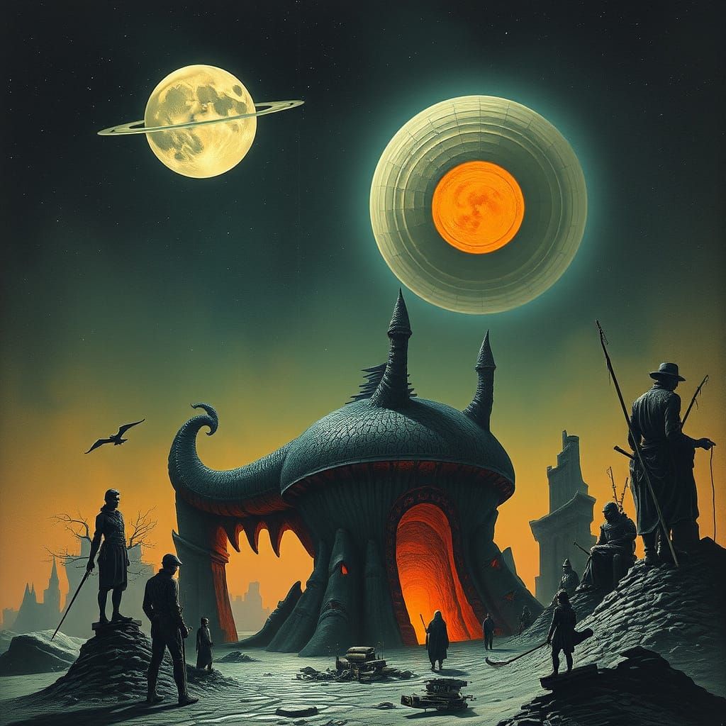 Surreal Dreamscape Inspired by Masters of Imagination