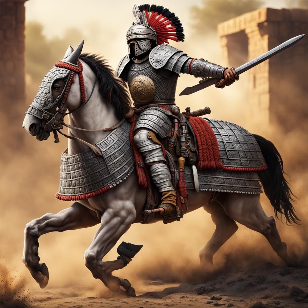 Mounted Aztec Knight of the Gunpowder Age