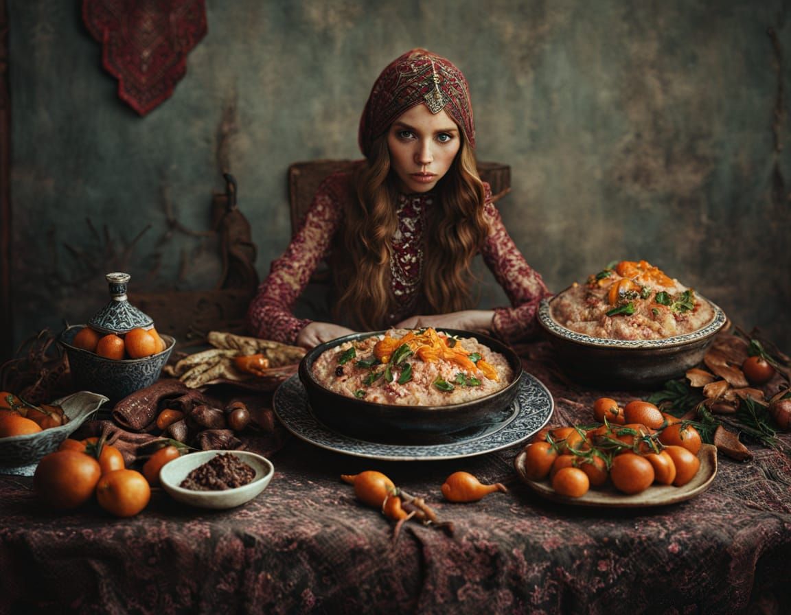 Uzbek Plov in Choyxona: Cinematic Food Photography