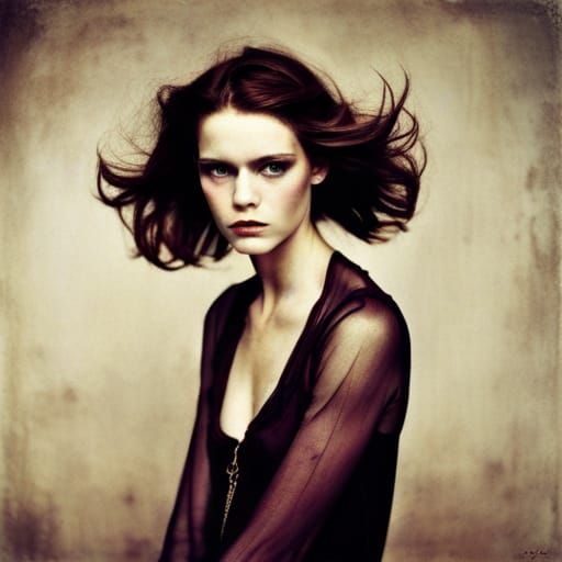 Ethereal Cat Portrait in Fine Art Style