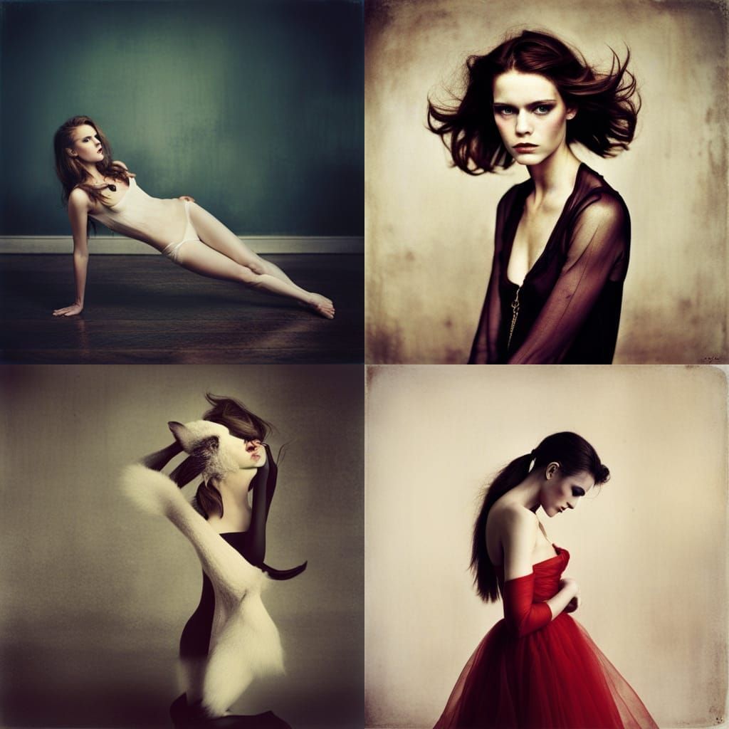 Ethereal Feline Portrait in Moody Lighting