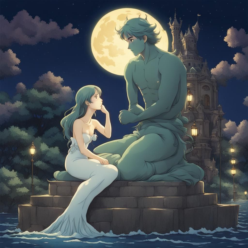 Studio Ghibli Mermaid's Love