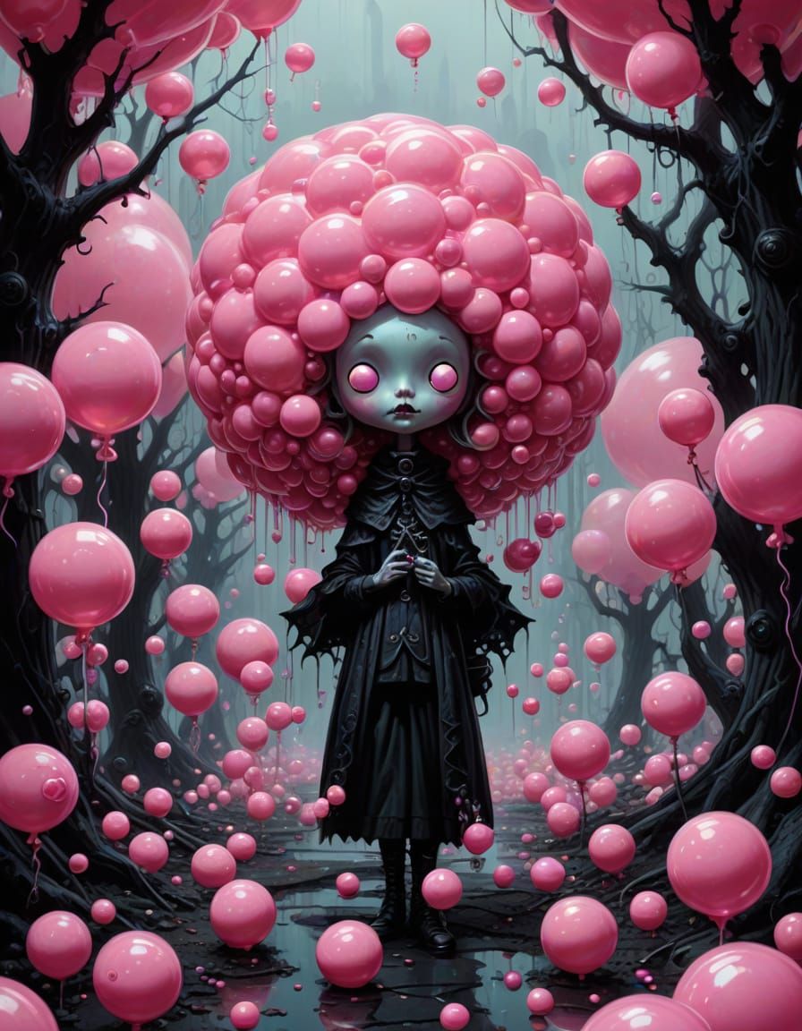 Gothic Candy Wonderland in Pastel Hues