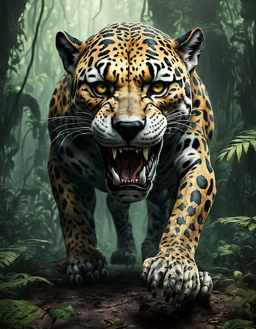 Fierce Jaguar Embodies Mesoamerican Horror in Gothic Aztec A...