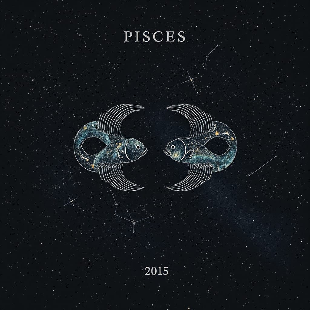 Celestial Majesty: The Pisces Constellation in Starry Night