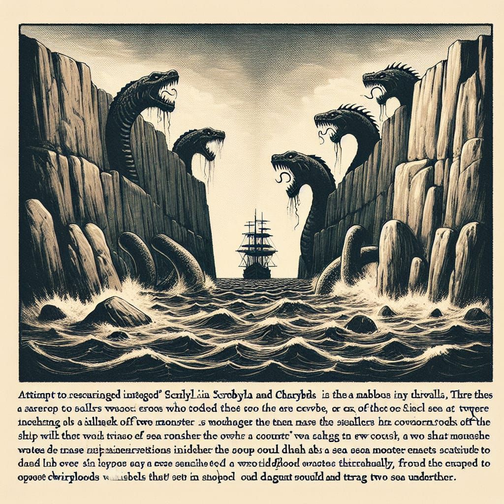 Scylla and Charybdis: Mythical Sea Monsters in a Channel