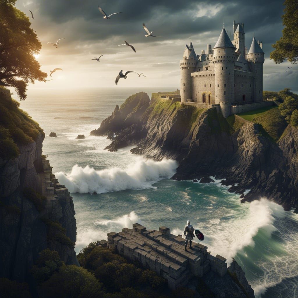 A castle over the sea