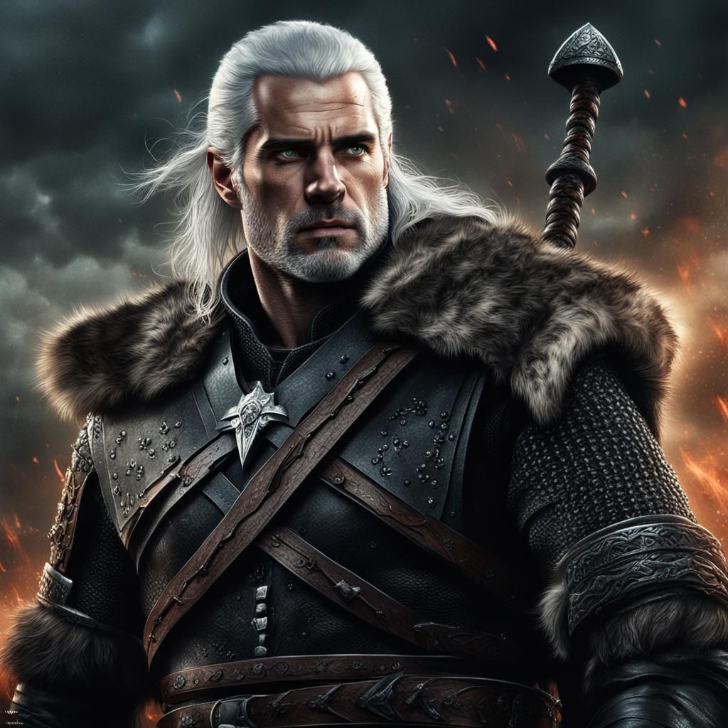 Man in Fur Pelts: Digital Matte Painting