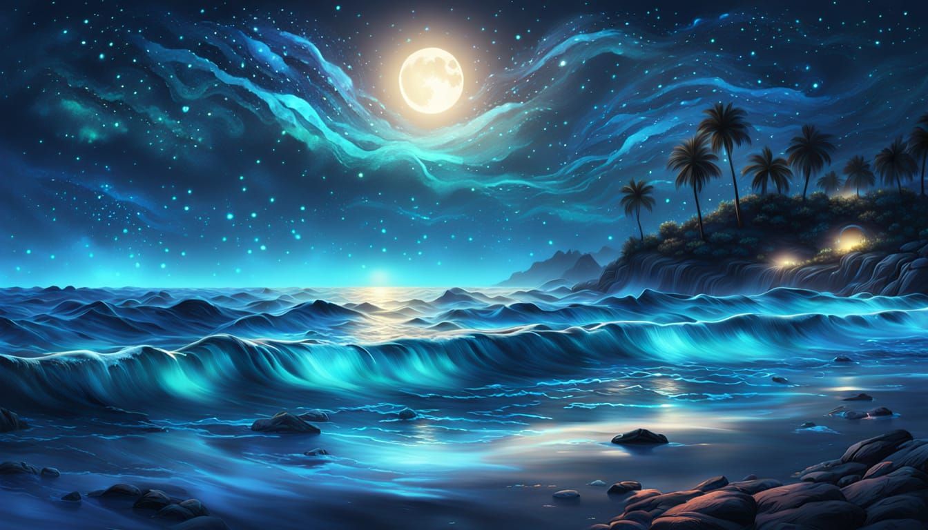 Summer night by the sea #2