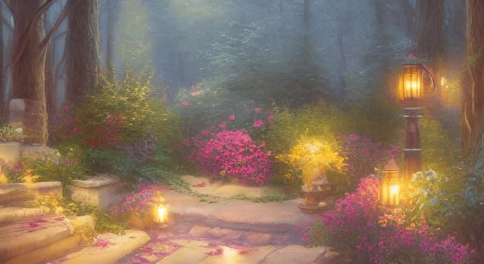 Majestic Floor Lamp with Golden Glow