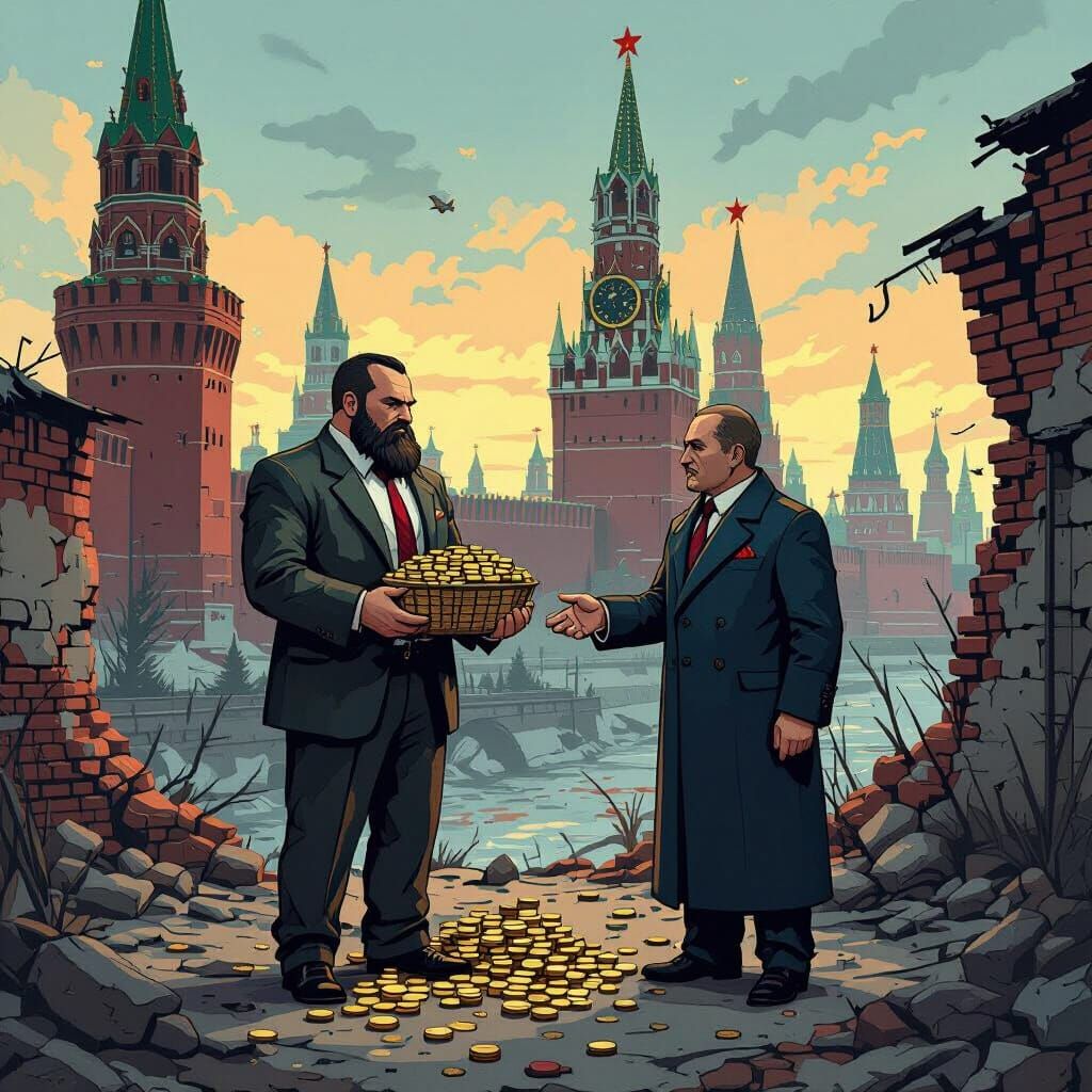 Fallout Pixel Art: Businessman Receives Russian Subsidy