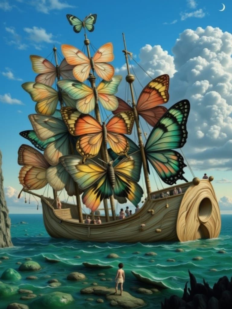 A Butterfly Boat, S. Dali