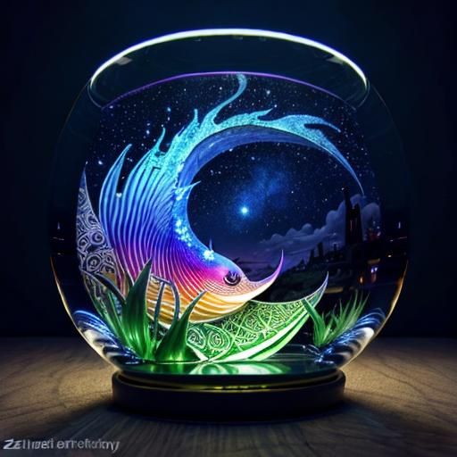 Surreal Pillow Fight Club in Art Nouveau Style