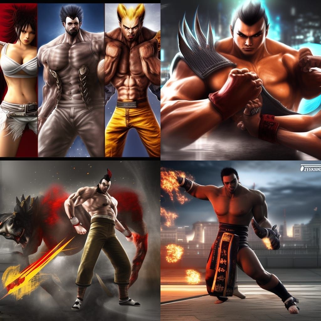 German Cityscapes: Tekken-Style Fighting Game Backgrounds