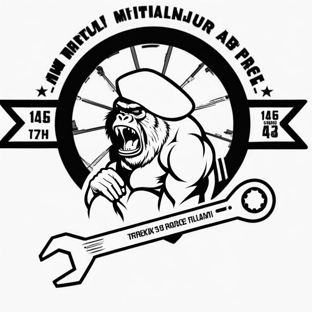 Air Force Military Gorilla with Wrench