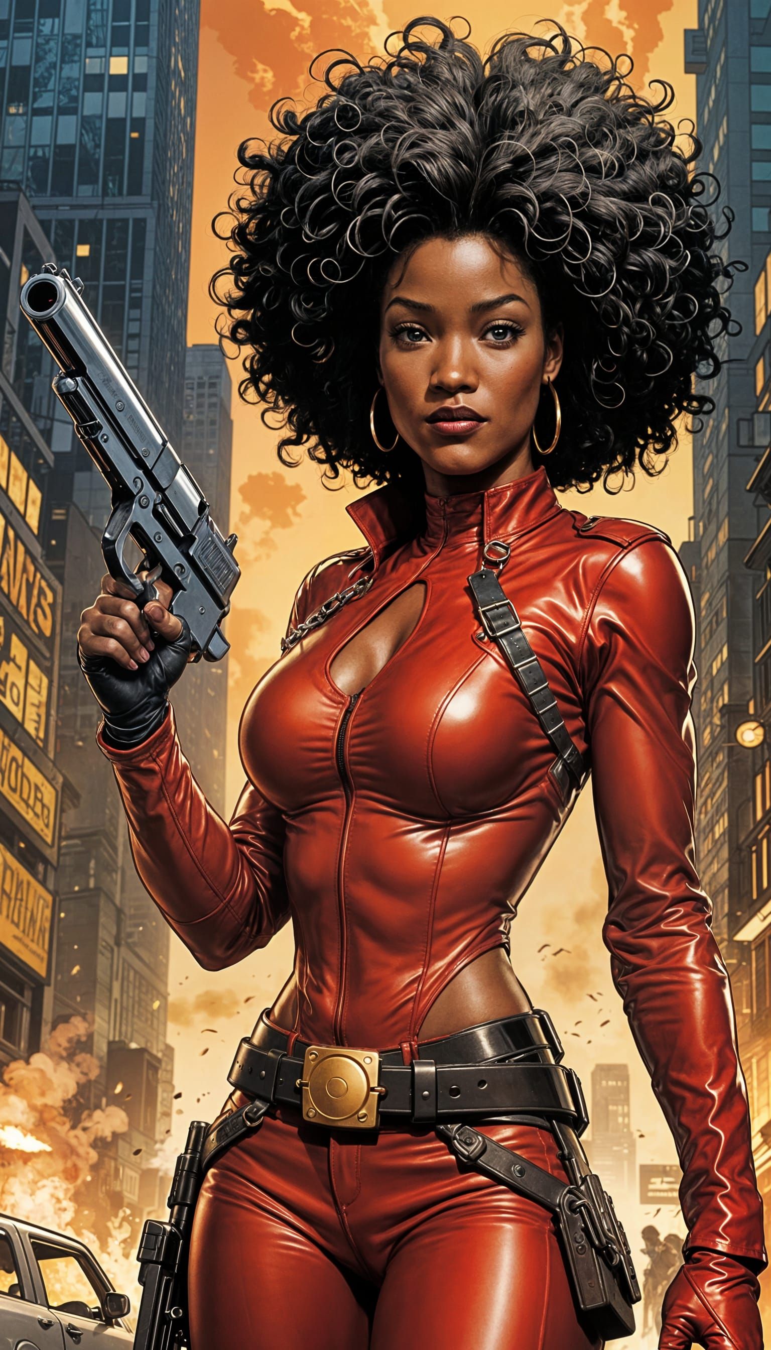 Misty Knight: New MCU Heroine in Cyberpunk Style