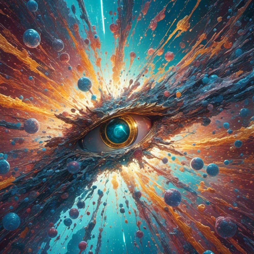 Dramatic Hyperrealistic Face in Splash Art Style