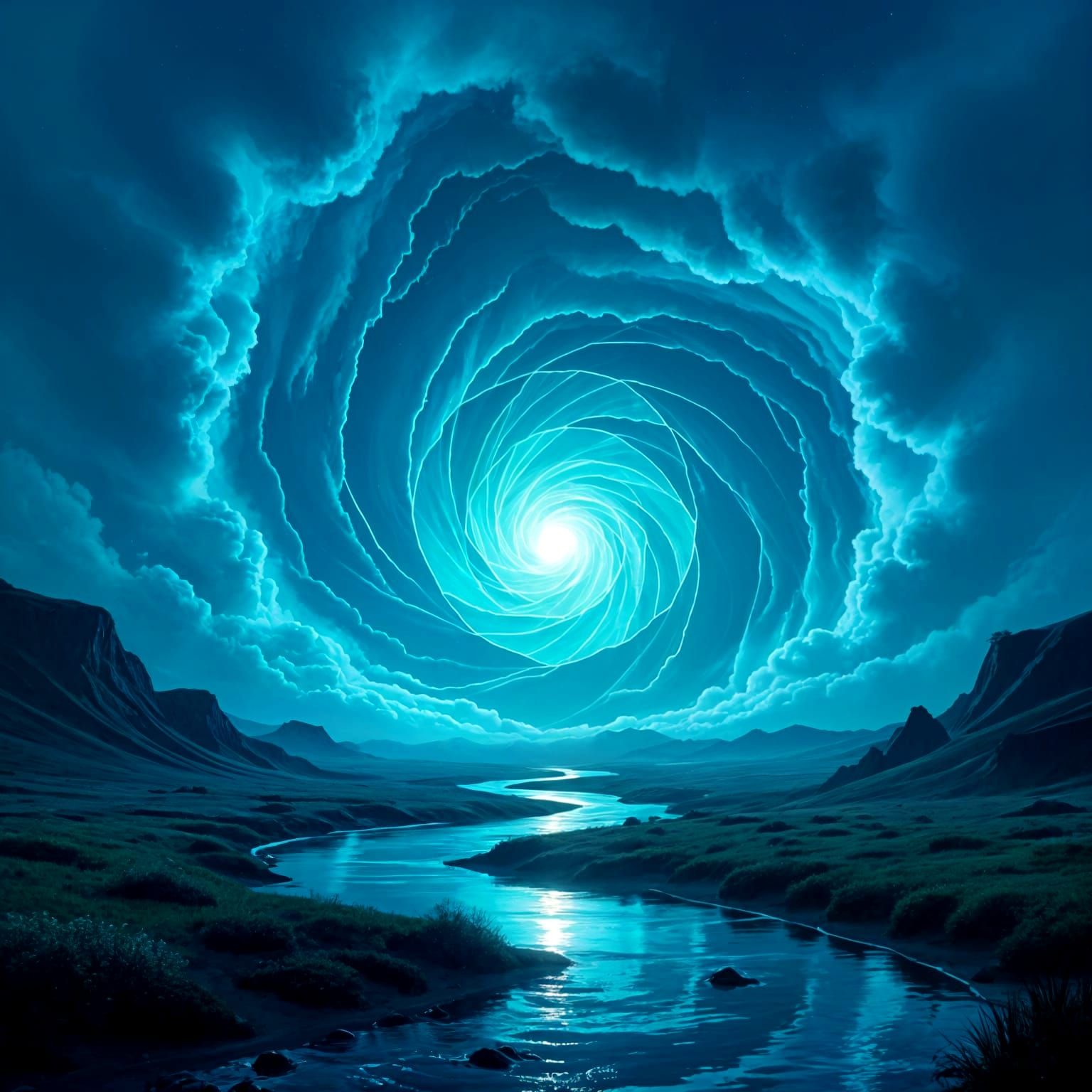 Abstract Portal Emergence: Digital Art