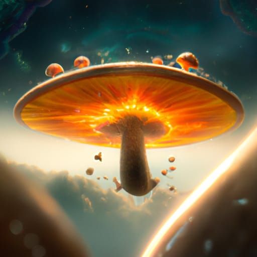 Universe in a Mushroom: Digital Matte Painting