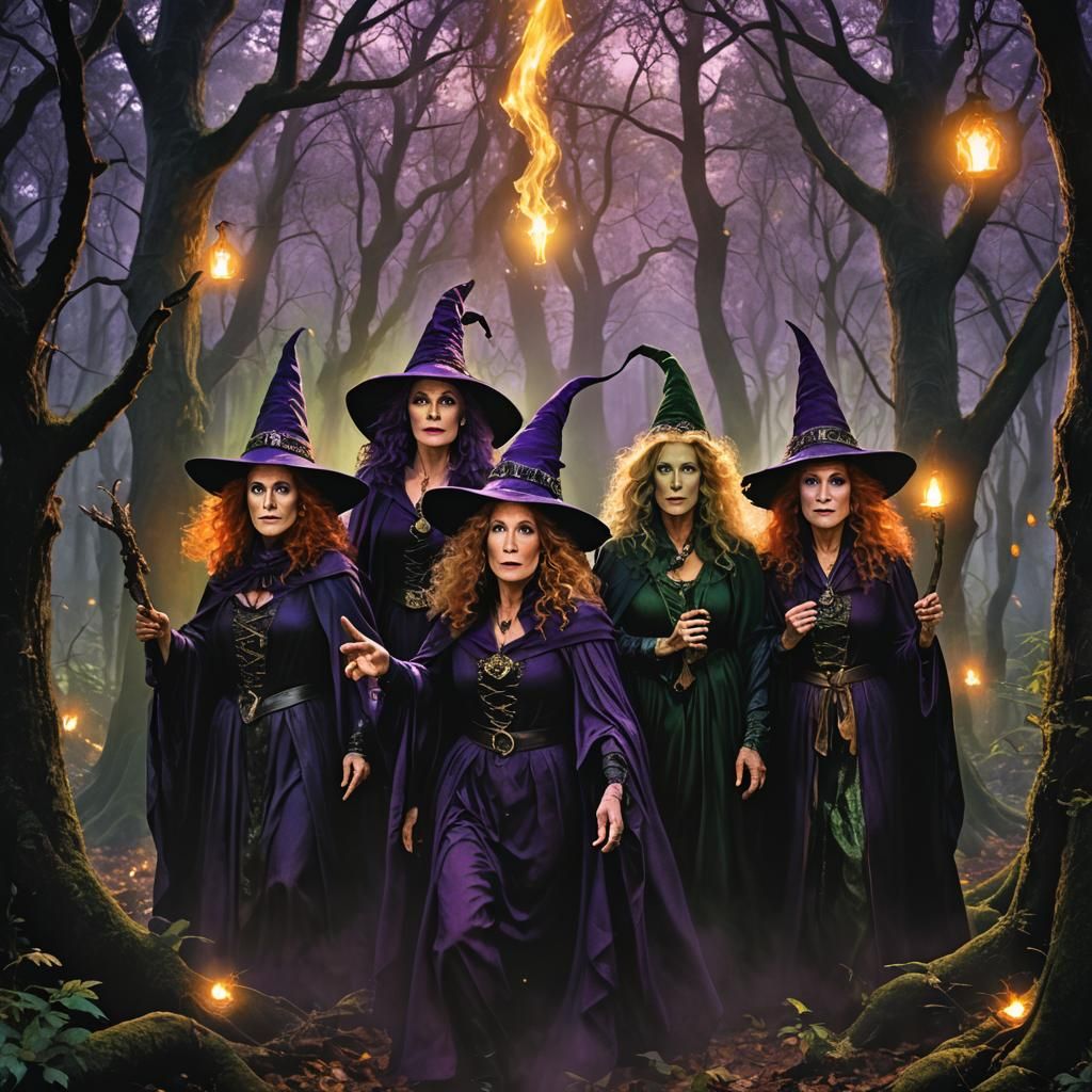 Mystical Forest: Three Witches in Fantasy Art