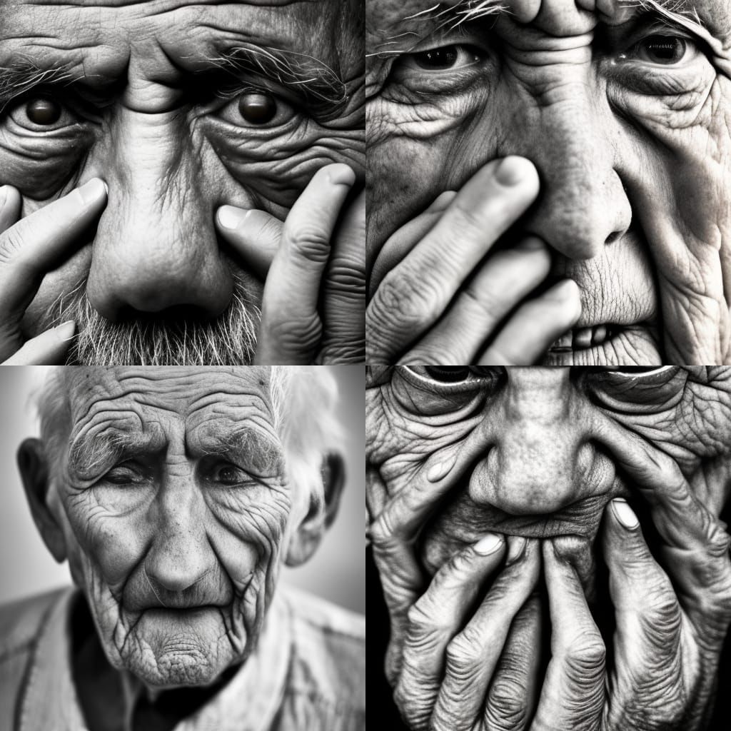 Intimate Portrait of an Elderly Person