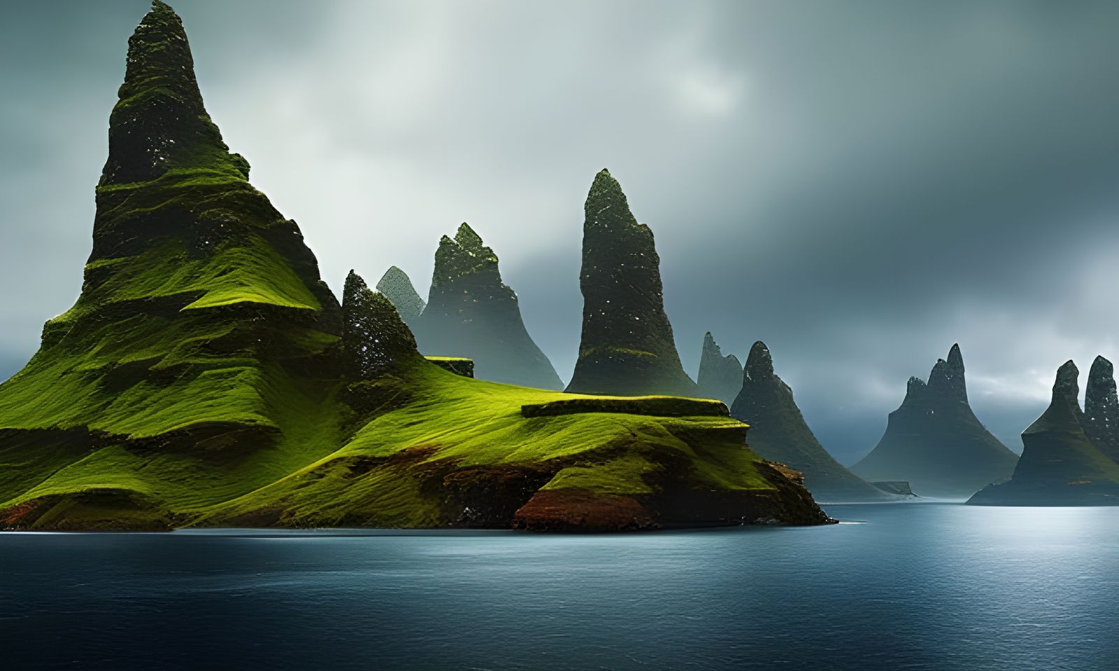 Rainy Night in Asgard: Hyperrealistic Fantasy