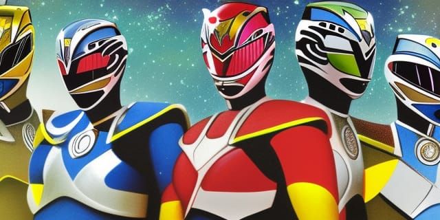 Power Rangers AI Image