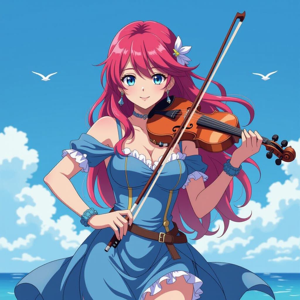 Calypso Anime Style Masterpiece with Cinematic Lighting