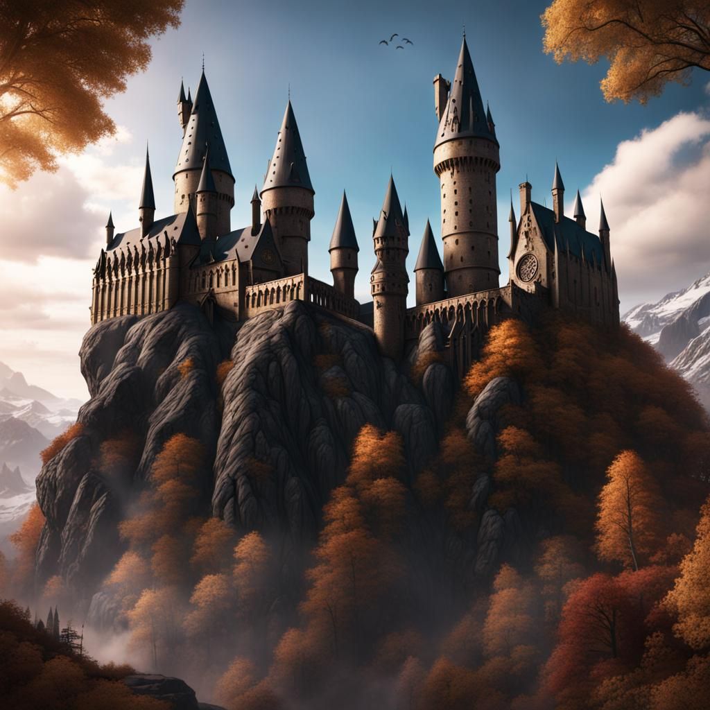 Harry Potter on Hippogriff: Fantasy Concept Art