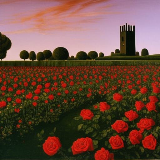 Dark Tower, Giorgio de Chirico style