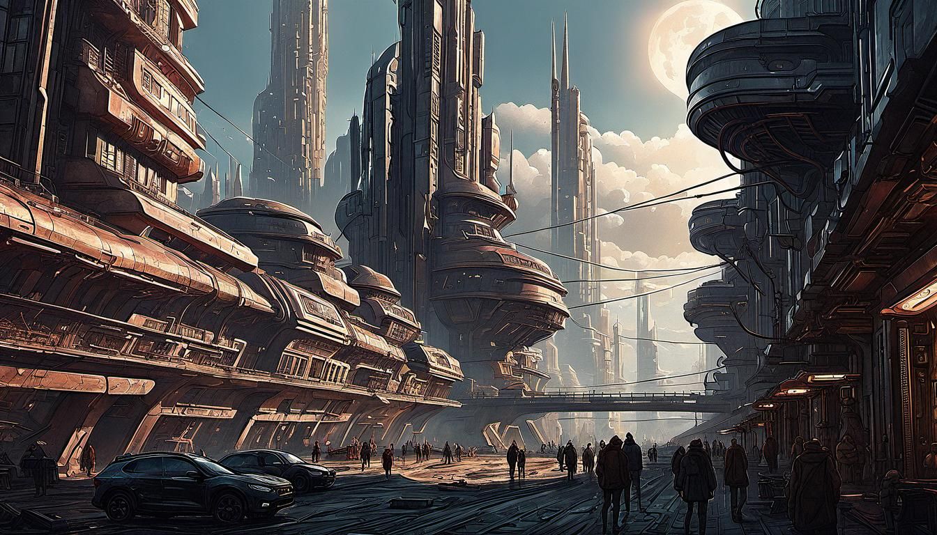 Futuristic Bulgarian City in Sci-Fi Concept Art